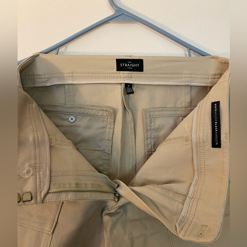 White House Black Market Straight Crop Pants size 8